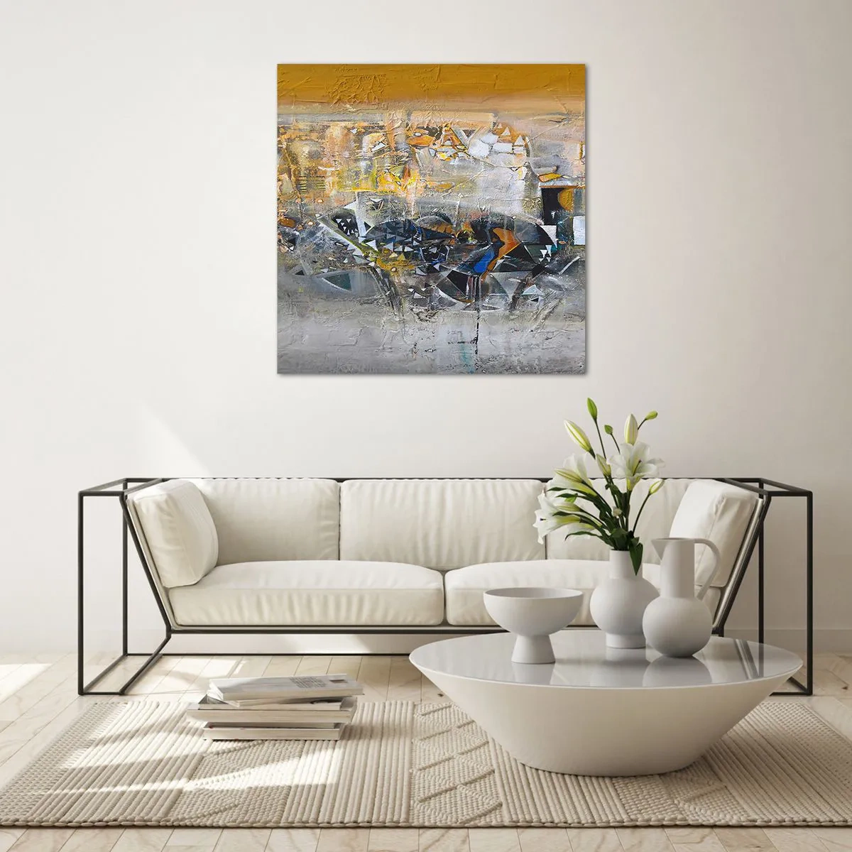 Glasbild - Bild auf glas - Alles wird gut - 40x40 cm