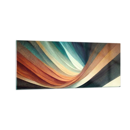 Glasbild - Bild auf glas - Aus Farben gewebt - 100x40 cm