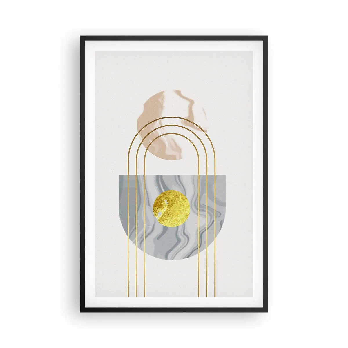 Poster in einem schwarzem Rahmen - Helligkeit und Brillanz - 61x91 cm