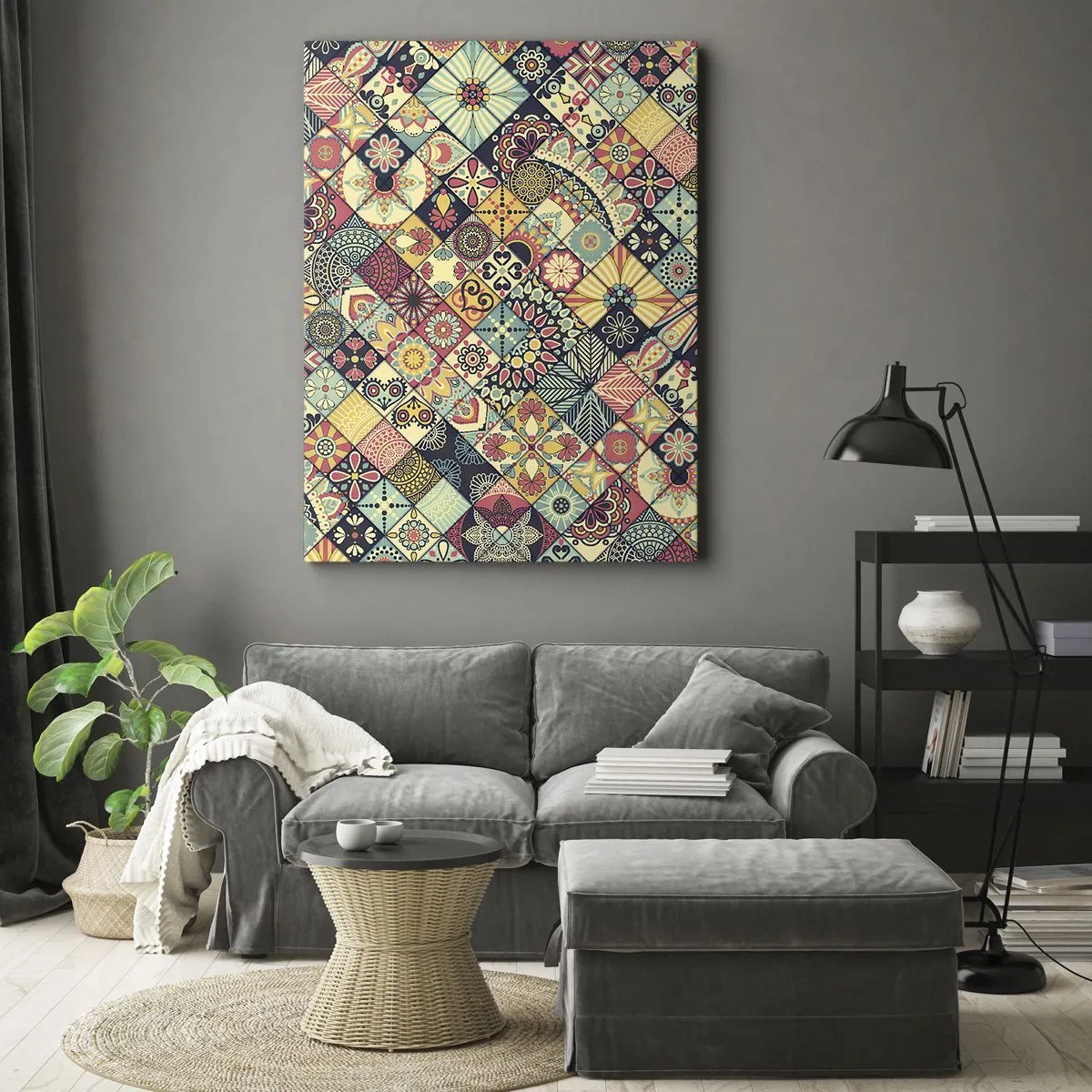 Bild auf Leinwand - Leinwandbild - marokkanische Atmosphäre - 45x80 cm