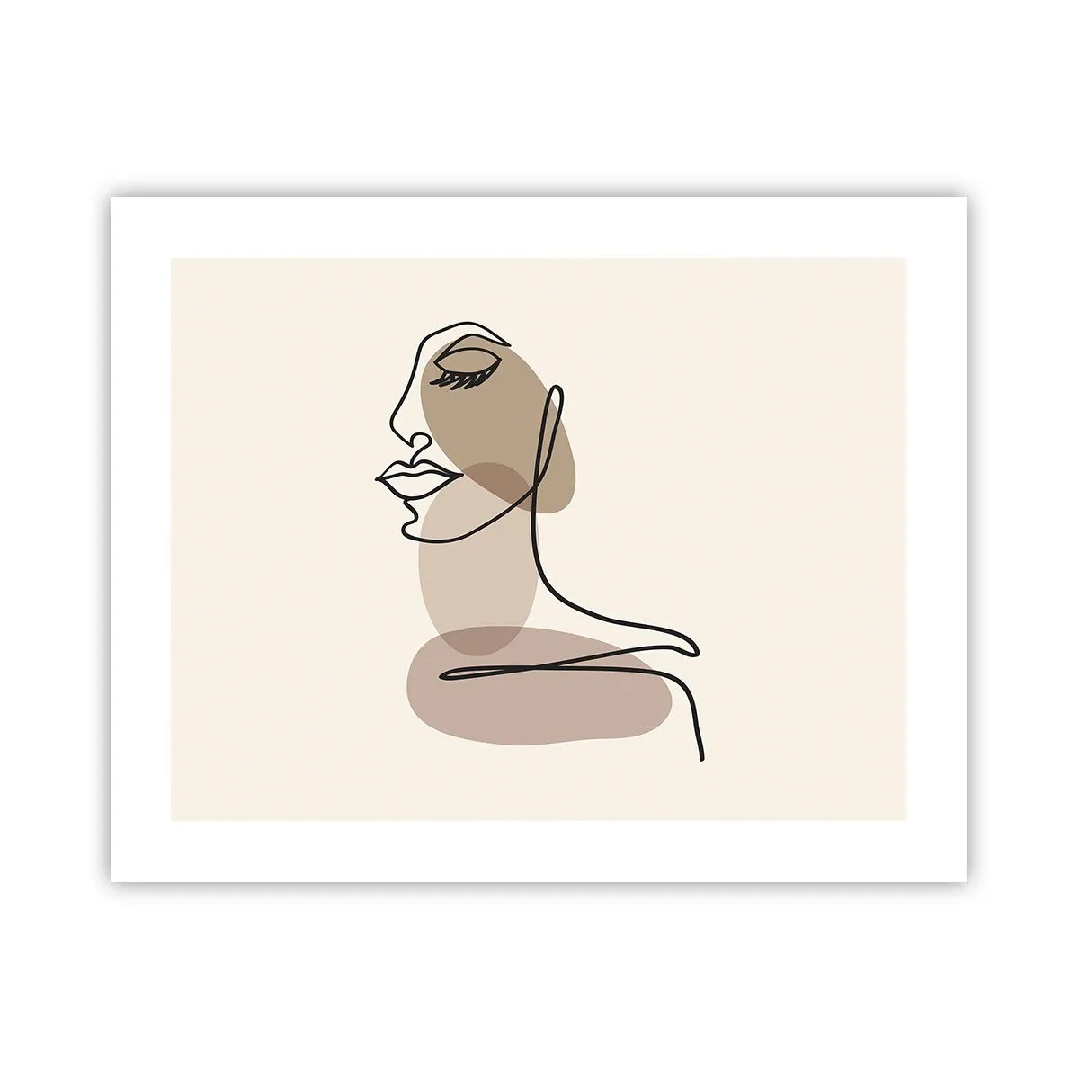 Poster - Eine gewisse Linie der Schönheit - 50x40 cm