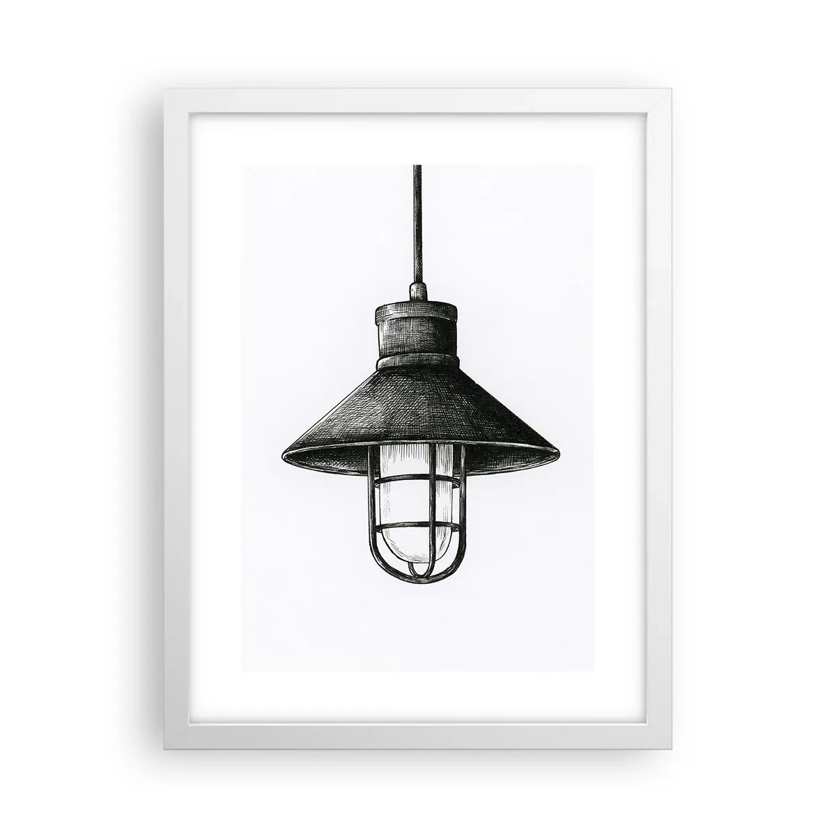 Poster in einem weißen Rahmen - Wie vor Jahren… - 30x40 cm