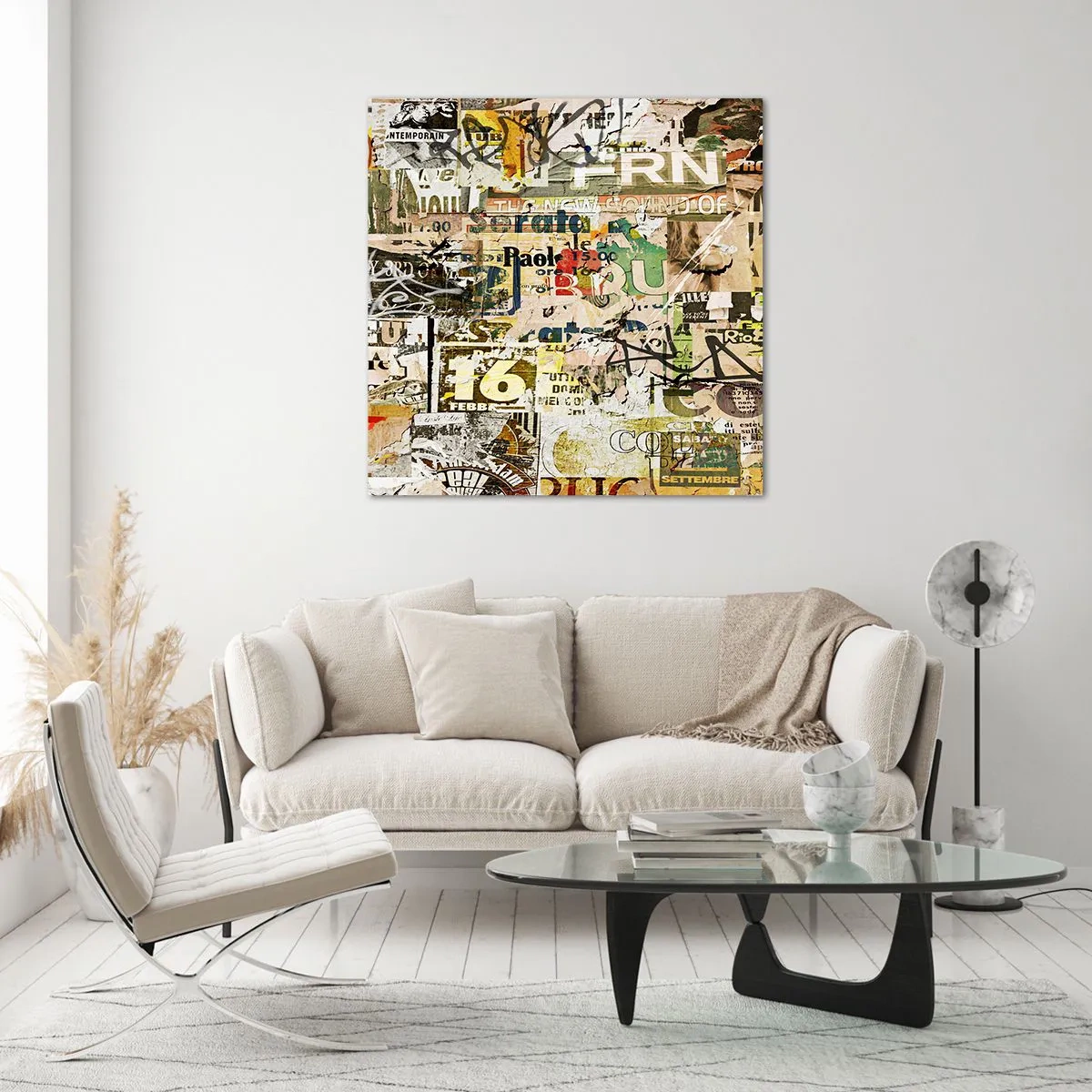 Glasbild - Bild auf glas - Ach, es passiert... - 60x60 cm