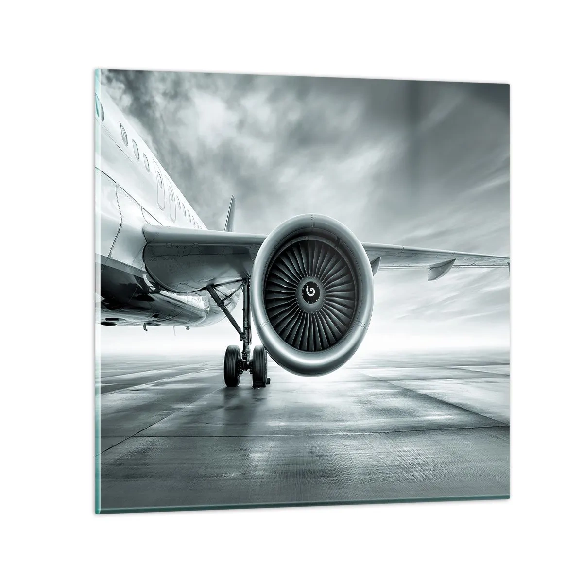 Glasbild - Bild auf glas - Die Macht ist da! - 40x40 cm