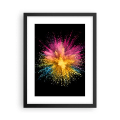 Poster in einem schwarzem Rahmen - Die Geburt der Farben - 30x40 cm