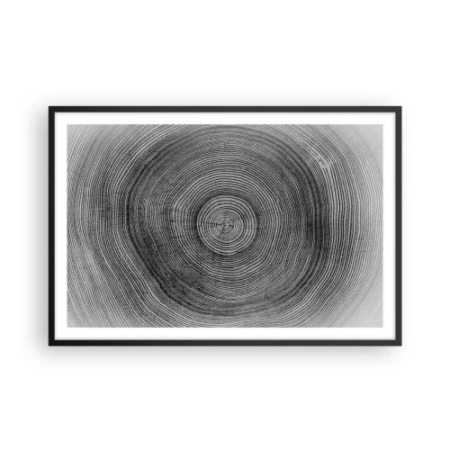 Poster in einem schwarzem Rahmen - Zeichen der Zeit - 91x61 cm