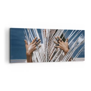 Bild auf Leinwand - Leinwandbild - Das Mädchen des Schamanen? - 100x40 cm