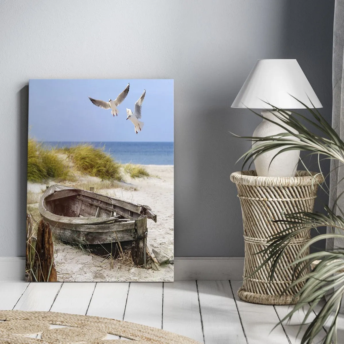 Bild auf Leinwand - Leinwandbild - In Wind gebadet - 45x80 cm