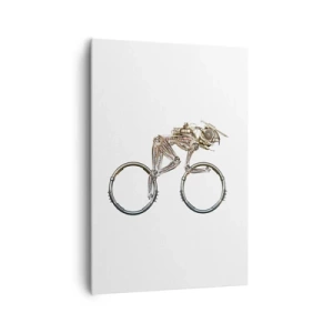 Bild auf Leinwand - Leinwandbild - Ein mechanisches Fahrrad mit futuristischem Design - 70x100cm - Eine tolle Maschine - Moderne Wanddekoration für Wohnzimmer und Schlafzimmer ARTTOR