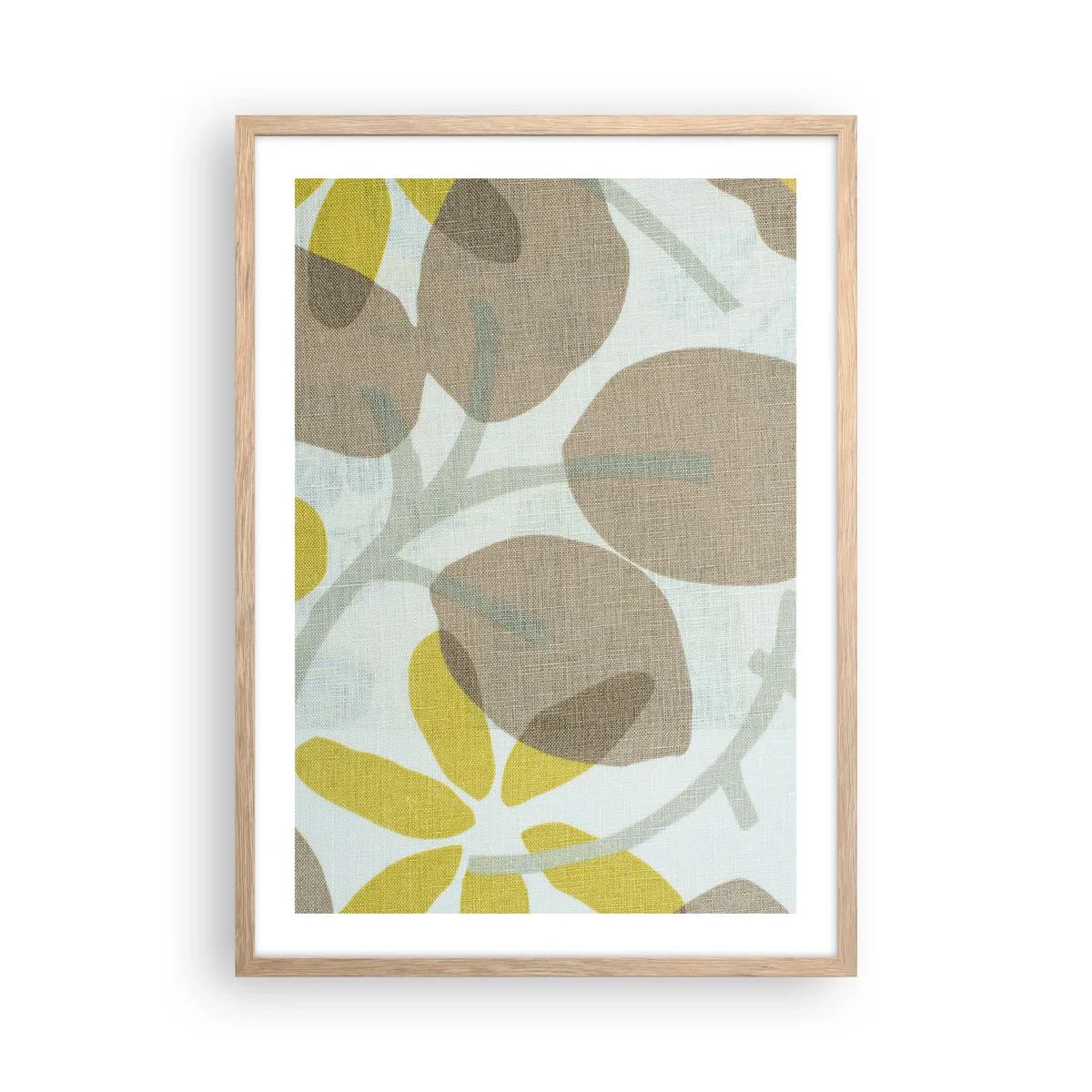 Poster in einem Rahmen aus heller Eiche - Komposition in voller Sonne - 50x70 cm