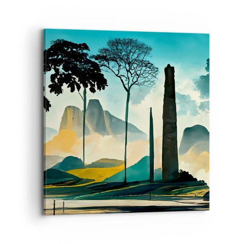 Bild auf Leinwand - Leinwandbild - Immer höher und höher - 70x70 cm