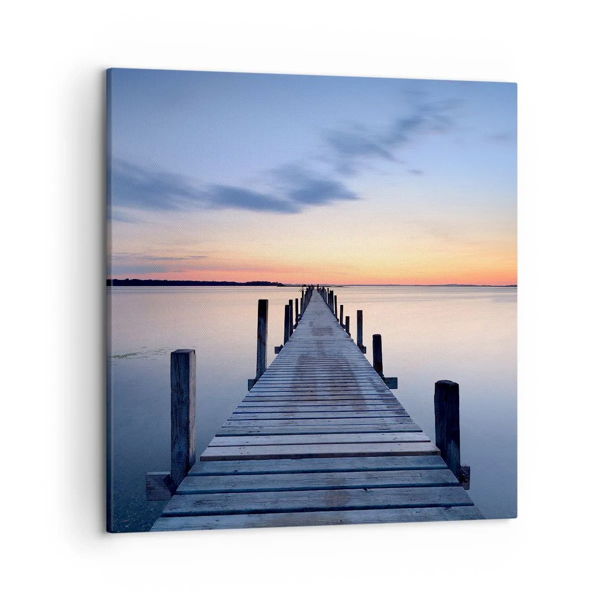 Bild auf Leinwand - Leinwandbild - Die Ruhe einer heiteren Dämmerung - 50x50 cm