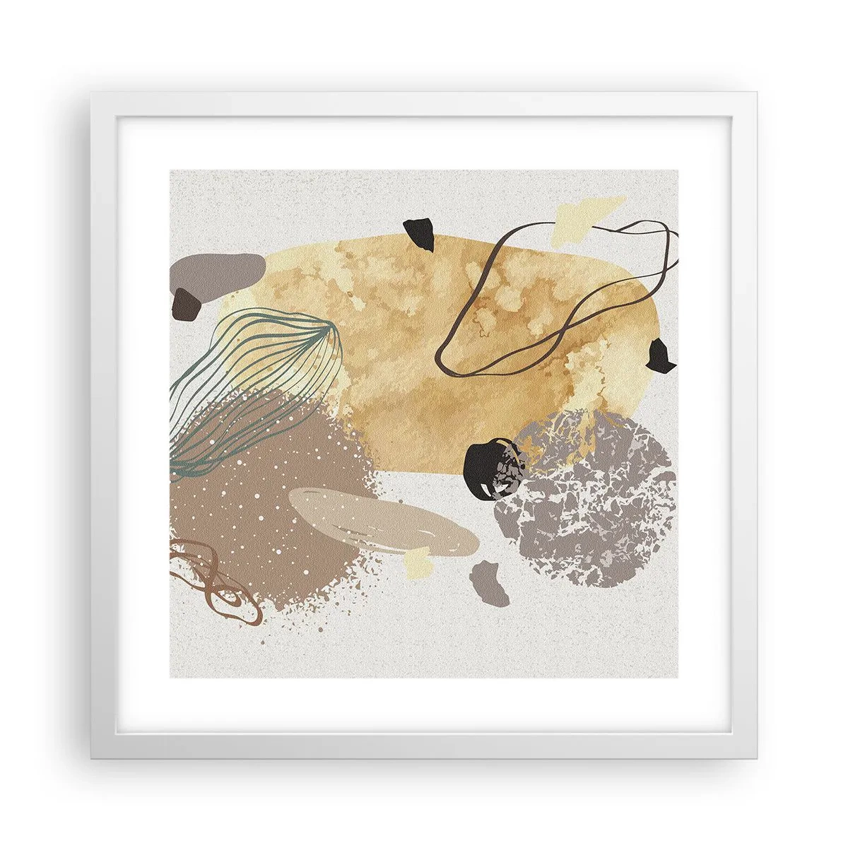 Poster in einem weißen Rahmen - Angewandte Plumkologie - 40x40 cm