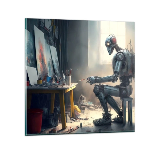 Glasbild - Bild auf glas - Schöpfungsakt - 70x70 cm