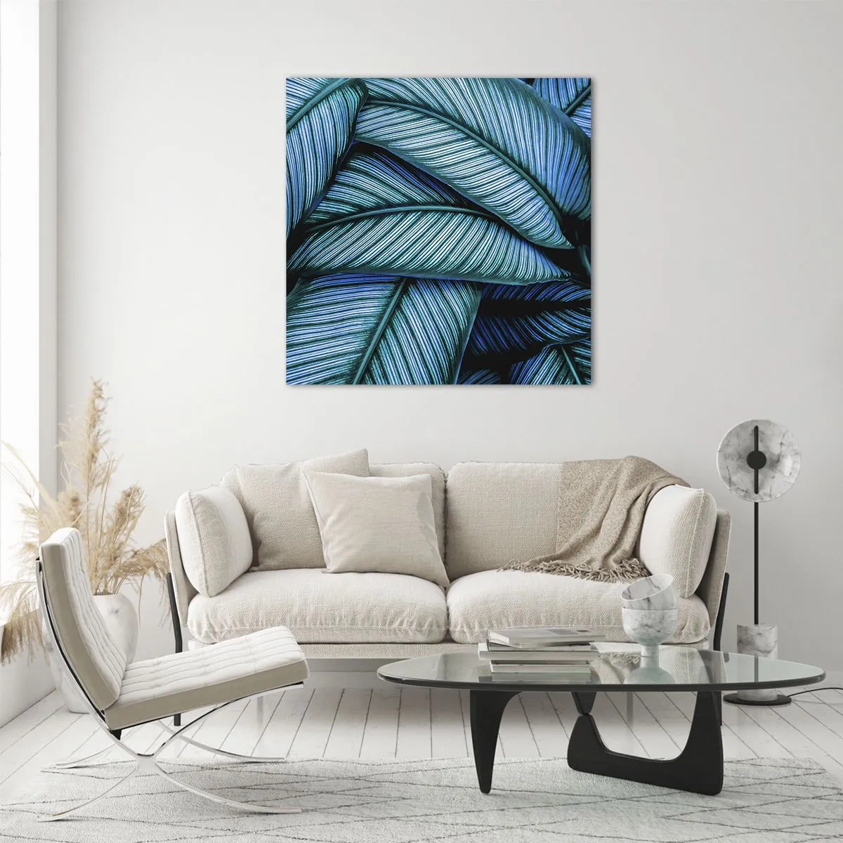 Glasbild - Bild auf glas - Lebenslinien - 70x70 cm