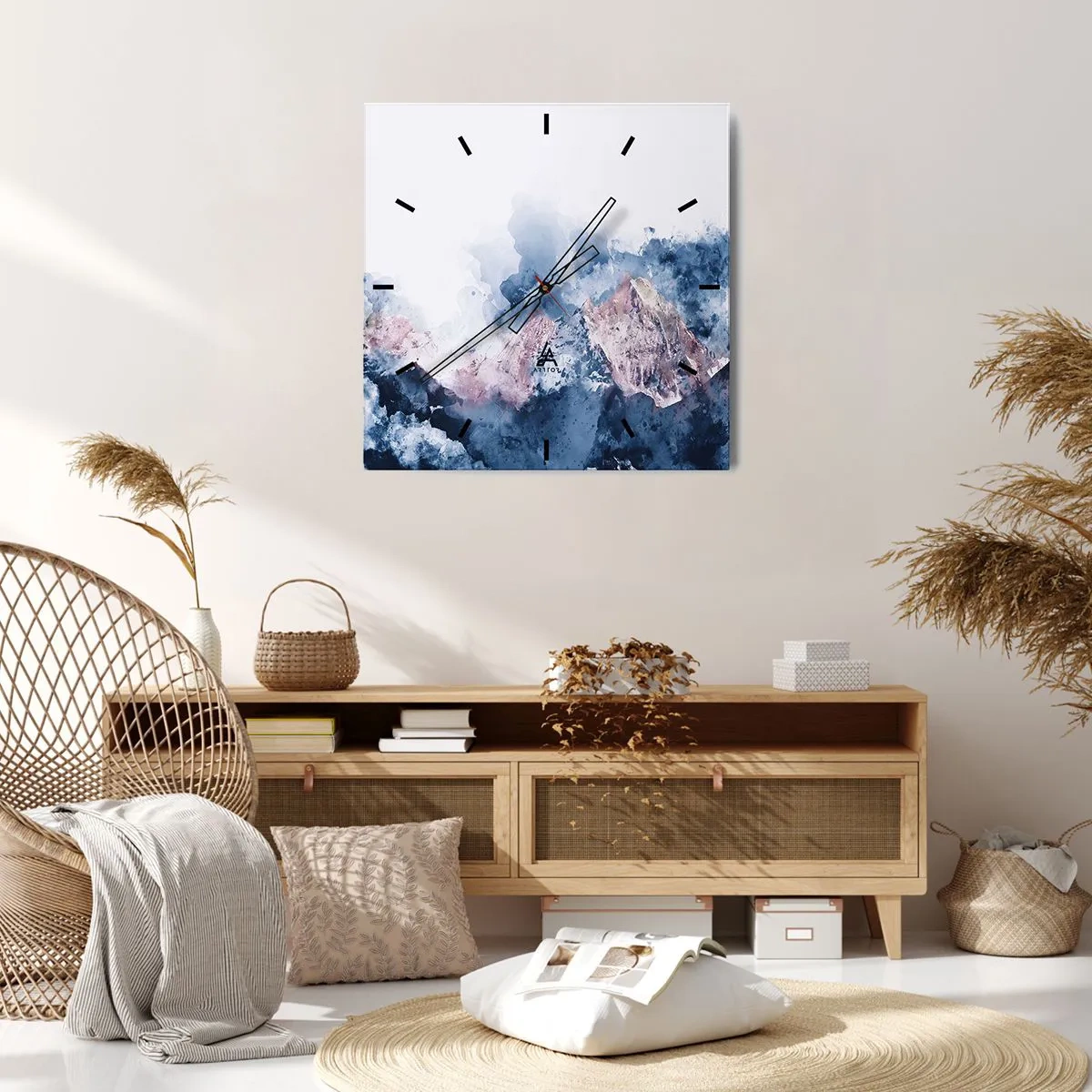 Wanduhr - Glasuhr - Das sind die Spitzen! - 30x30 cm