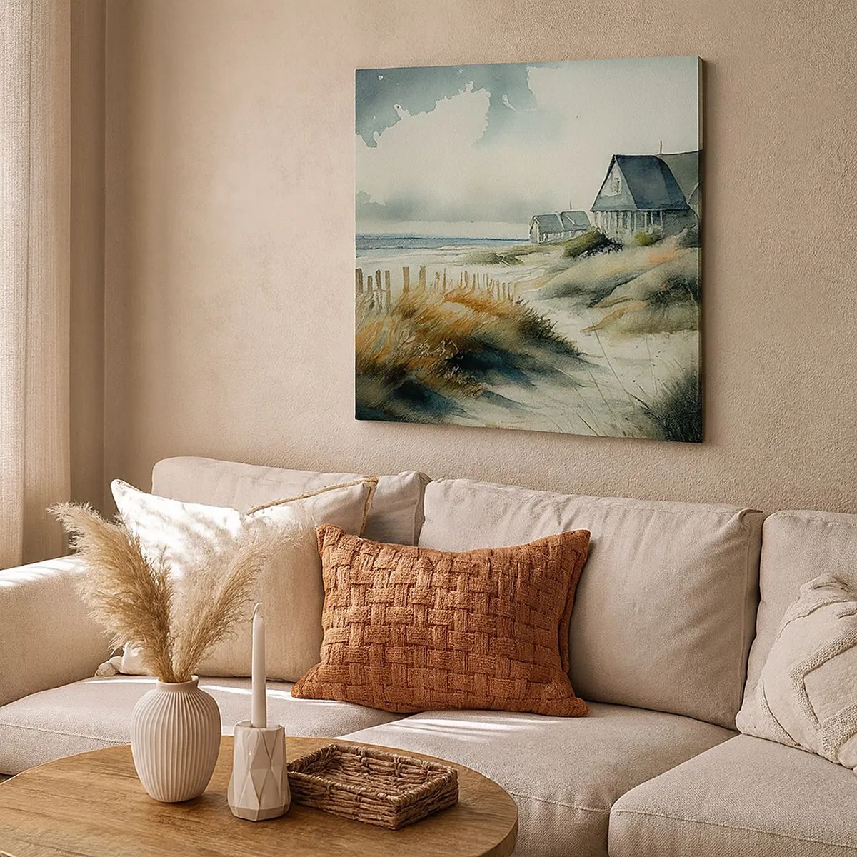 Bild auf Leinwand - Leinwandbild - Abseits vom Trubel - 30x30 cm