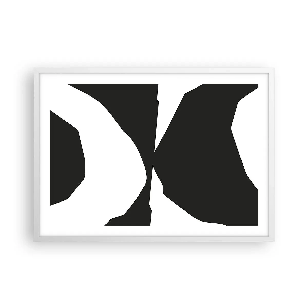 Poster in einem weißen Rahmen - Positiv negativ - 70x50 cm