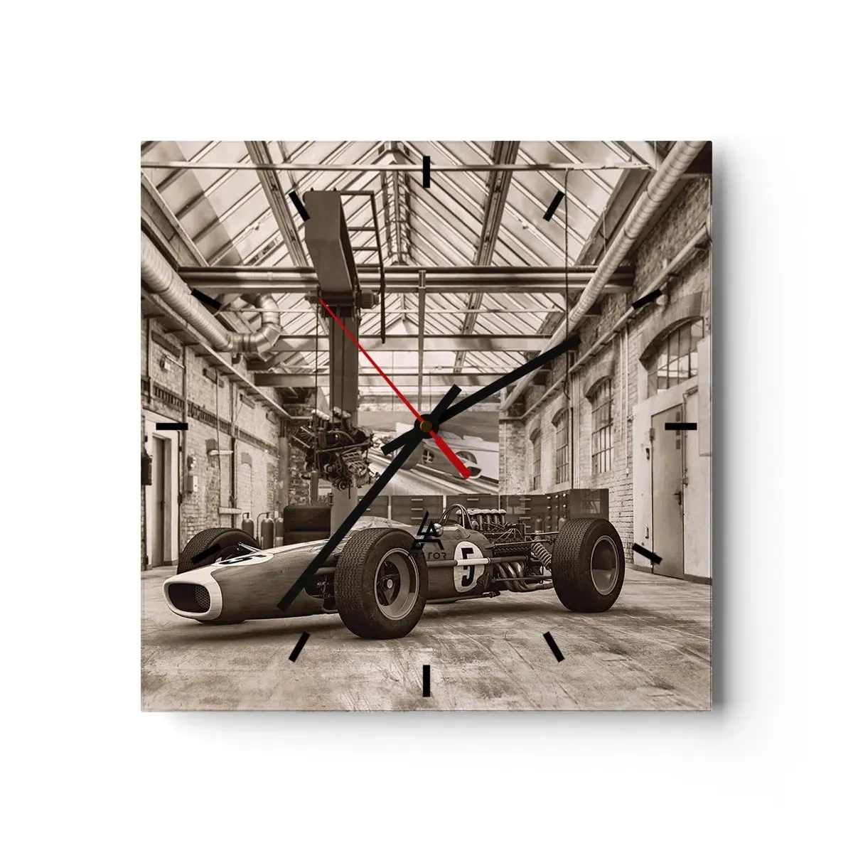 Wanduhr - Glasuhr - Die Siegerruhe - 40x40 cm