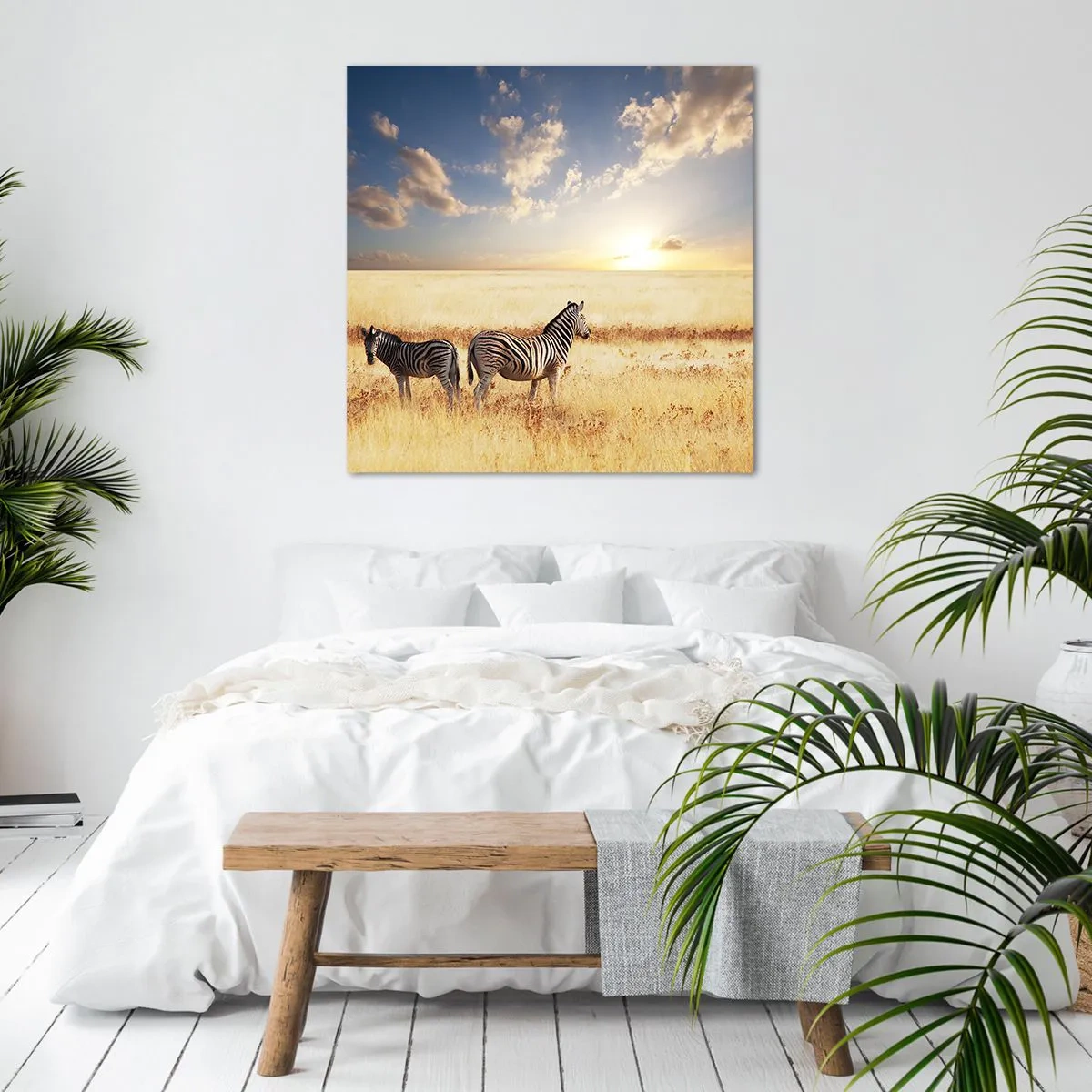 Bild auf Leinwand - Leinwandbild - Geh weg, sei nicht in Frieden - 40x40 cm