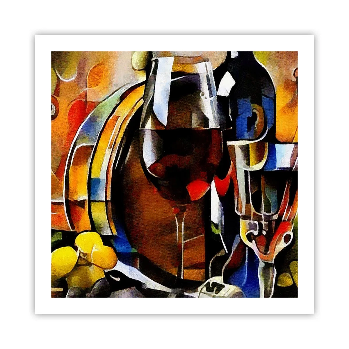 Poster - Und die Welt nimmt Farben an - 60x60 cm