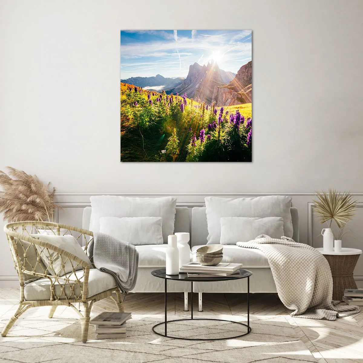 Glasbild - Bild auf glas - Das geheime Leben der Kräuter - 30x30 cm