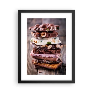 Poster in einem schwarzem Rahmen - Entzückende Aussicht - 30x40 cm