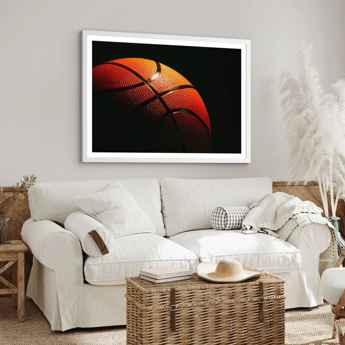 Poster in einem weißen Rahmen - Schön wie ein Planet - 70x50 cm