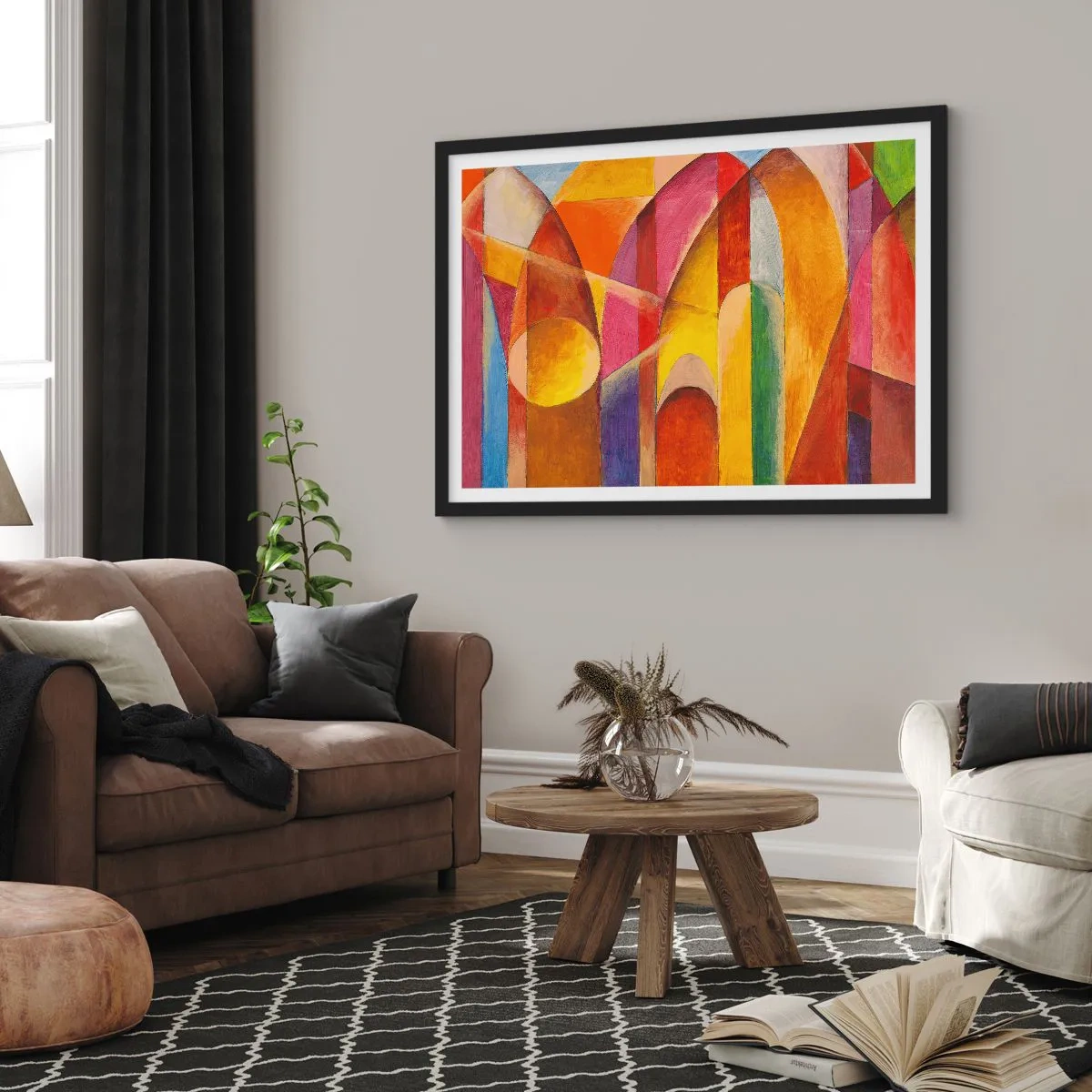 Poster in einem schwarzem Rahmen - Kathedrale der Sonne - 50x40 cm