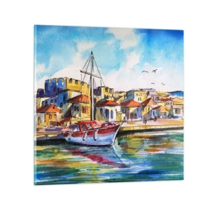 Glasbild - Bild auf glas - Regenbogennachmittag - 30x30 cm