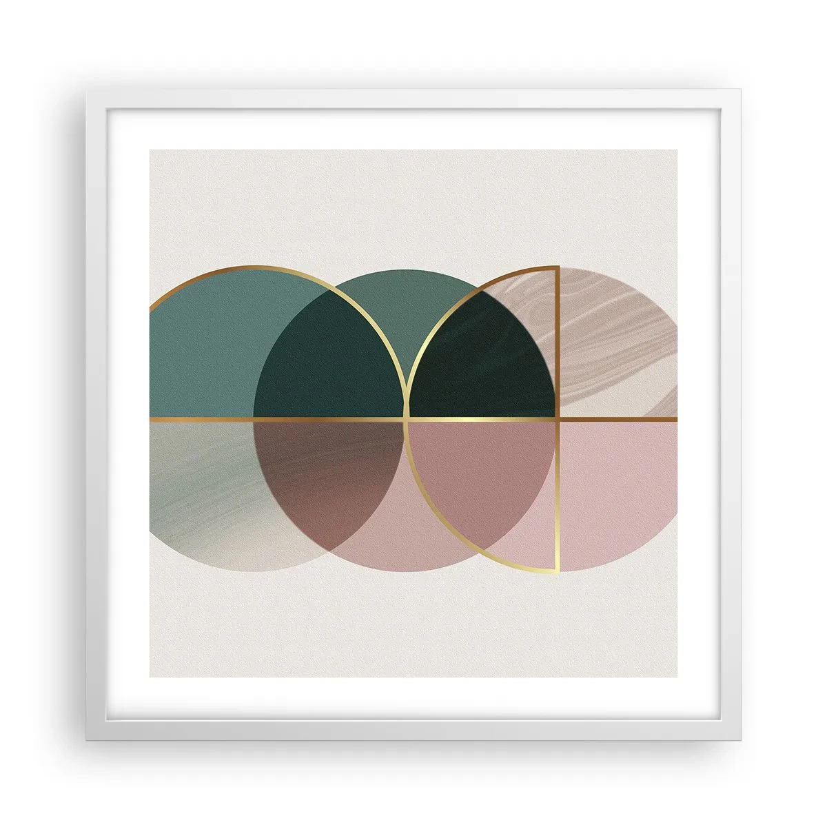 Poster in einem weißen Rahmen - Ein Rad hinter dem anderen… - 50x50 cm