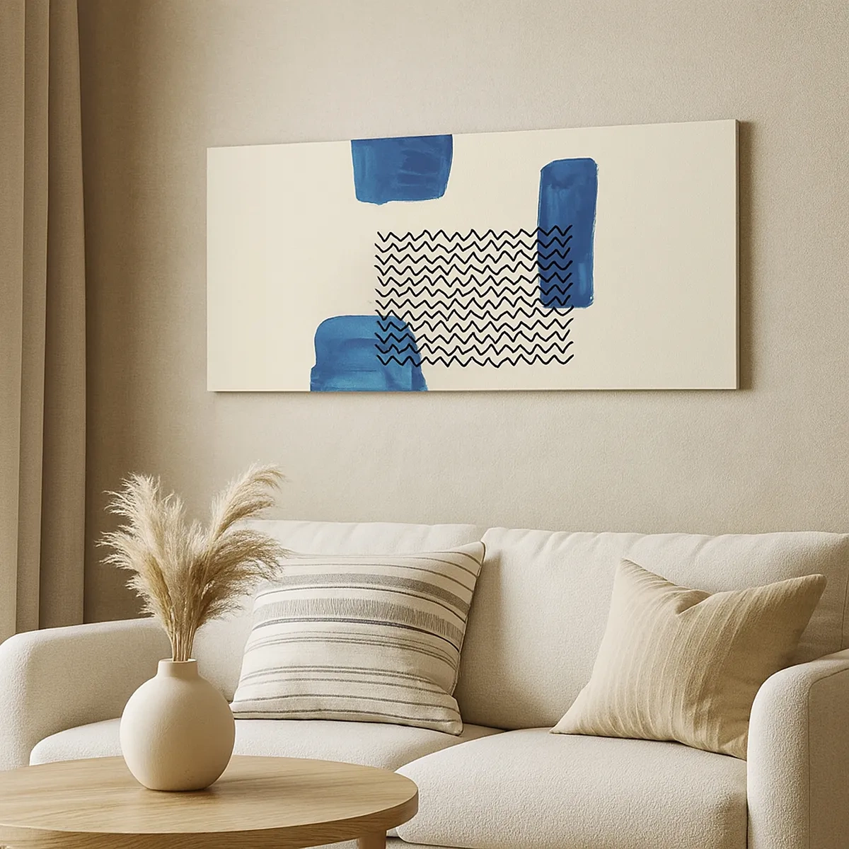 Bild auf Leinwand - Leinwandbild - Ein abstraktes Quartett - 30x30 cm