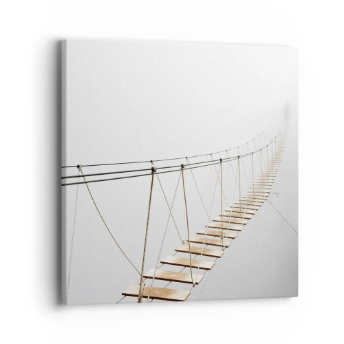 Bild auf Leinwand - Leinwandbild - Wohin wird es dich führen? - 40x40 cm