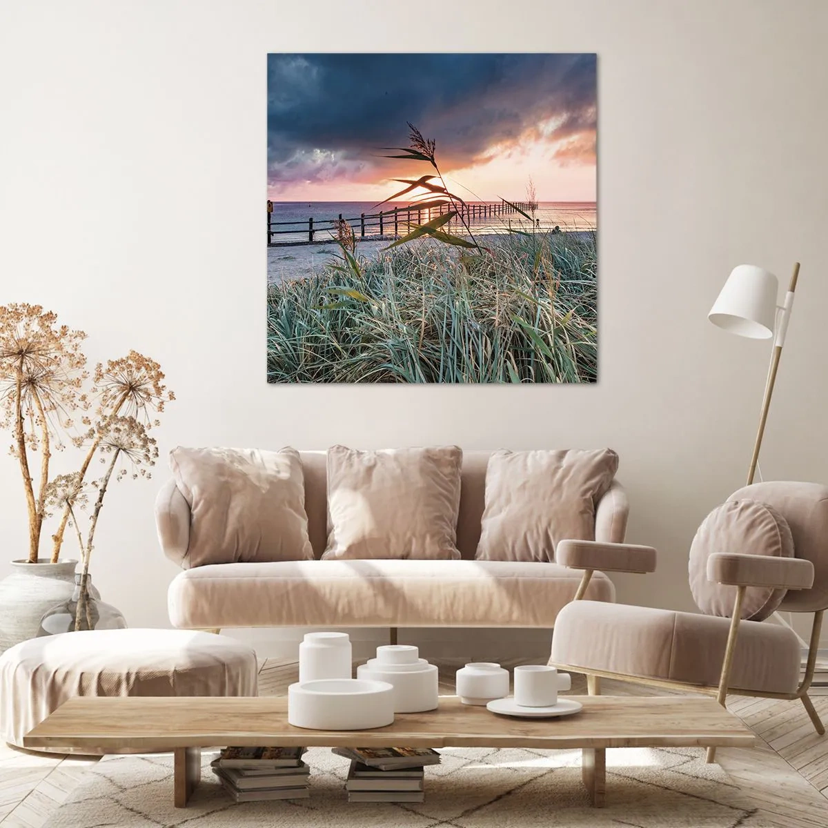 Bild auf Leinwand - Leinwandbild - Es vergeht nicht mit dem Wind - 70x70 cm