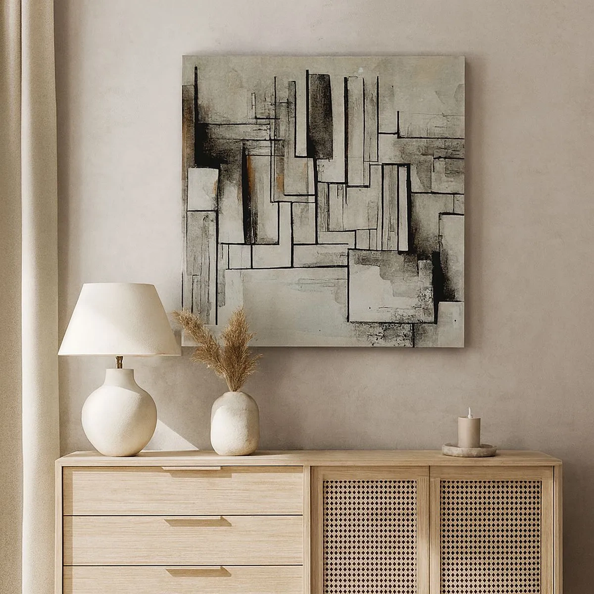 Bild auf Leinwand - Leinwandbild - Kraft der Einfachheit - 30x30 cm