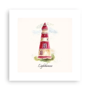 Poster - Das Wetter ringsum ist immer gut - 30x30 cm