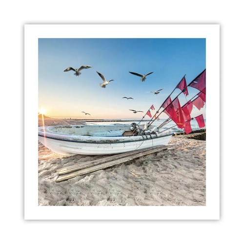 Poster - Wohlverdiente Ruhe - 50x50 cm