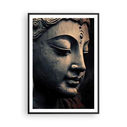 Poster in einem schwarzem Rahmen - Im Einklang mit der Welt - 70x100 cm