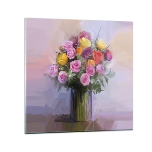 Glasbild - Bild auf glas - Festgehaltene Schönheit - 30x30 cm