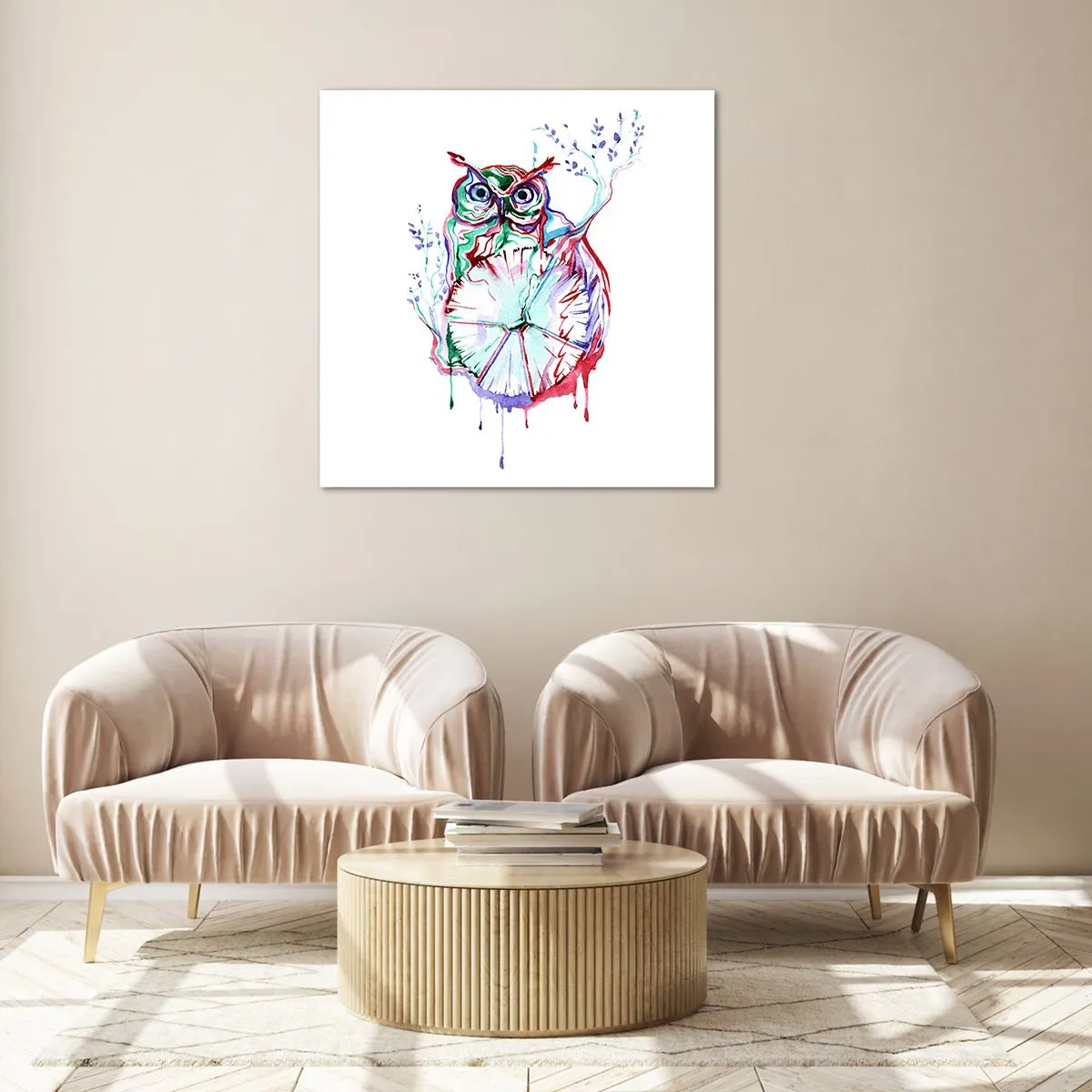 Glasbild - Bild auf glas - Von Natur aus klug - 70x70 cm