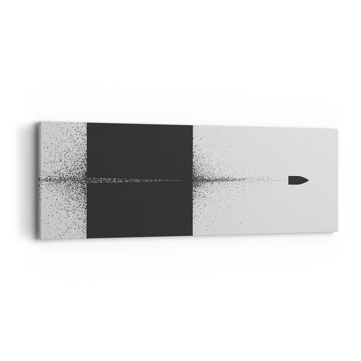 Bild auf Leinwand - Leinwandbild - Direkt zum Ziel - 90x30 cm