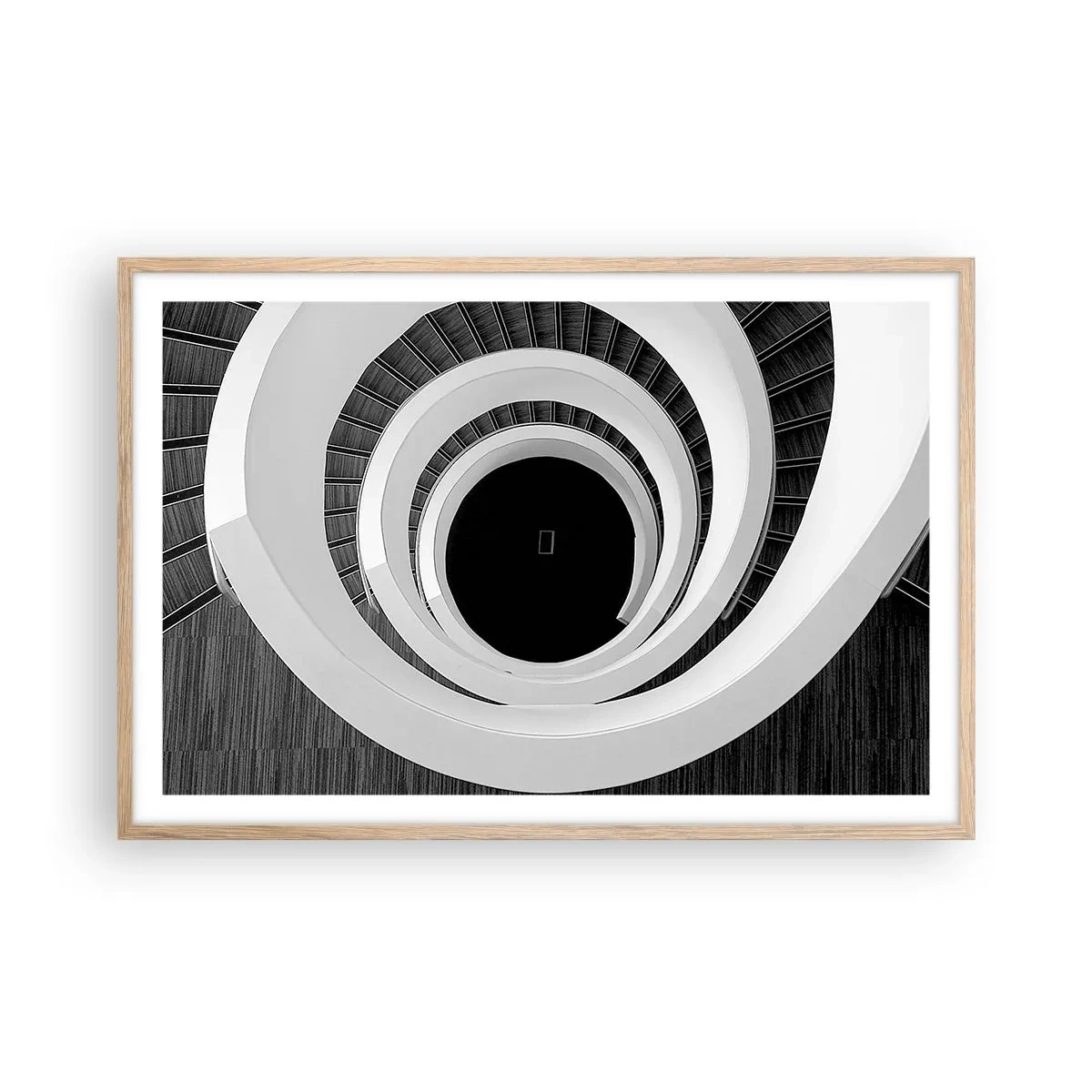 Poster in einem Rahmen aus heller Eiche - Zum Kern der Sache - 91x61 cm