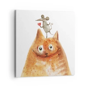 Bild auf Leinwand - Leinwandbild - Paradoxien der Liebe - 60x60 cm