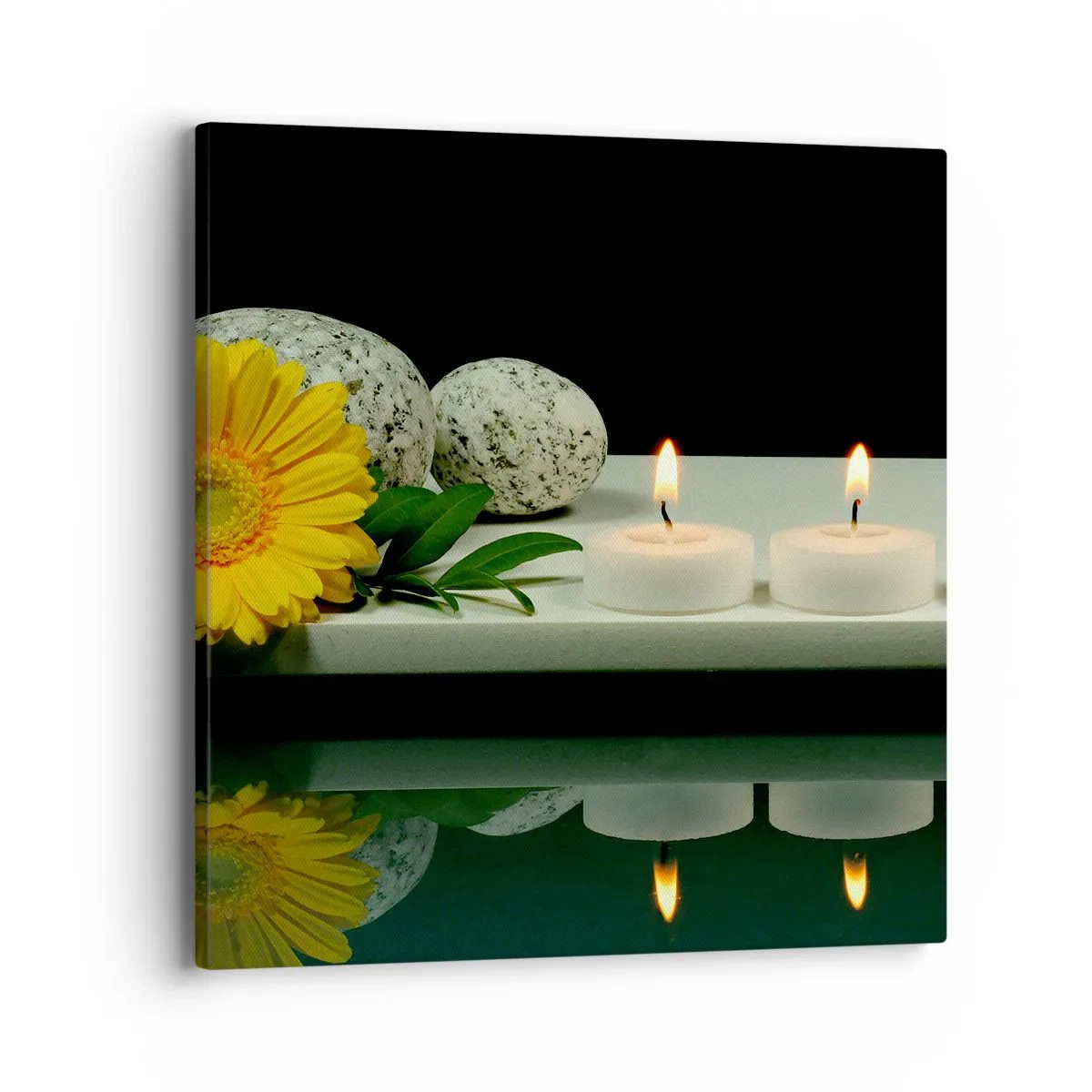 Bild auf Leinwand - Leinwandbild - Beruhigung der Sinne - 40x40 cm
