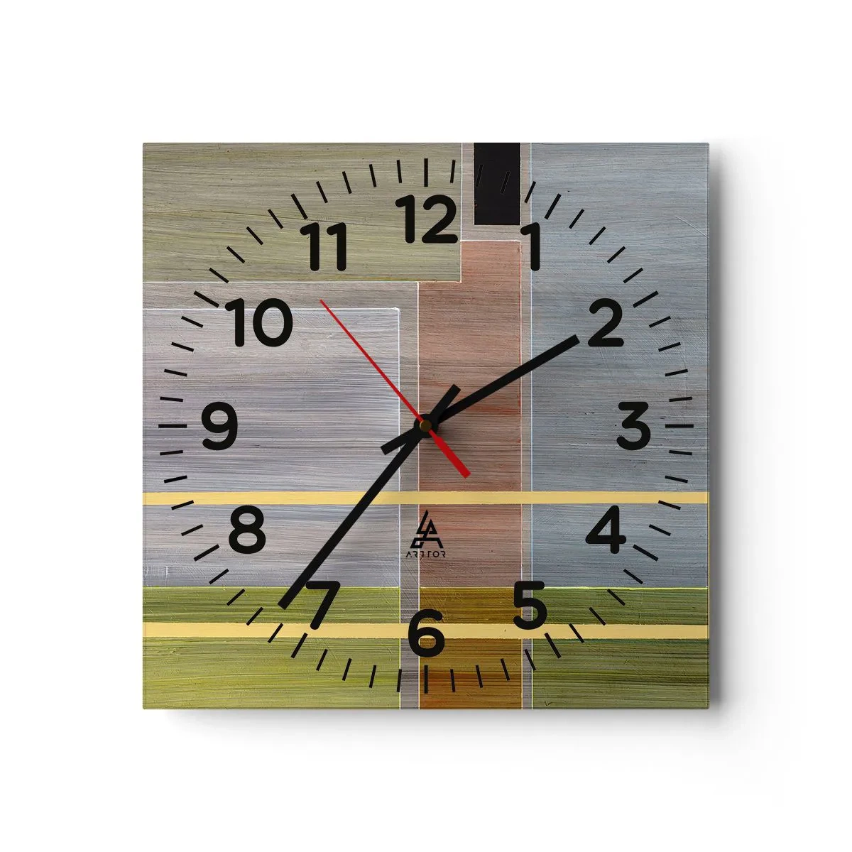 Wanduhr - Glasuhr - Einfach und ruhig - 30x30 cm