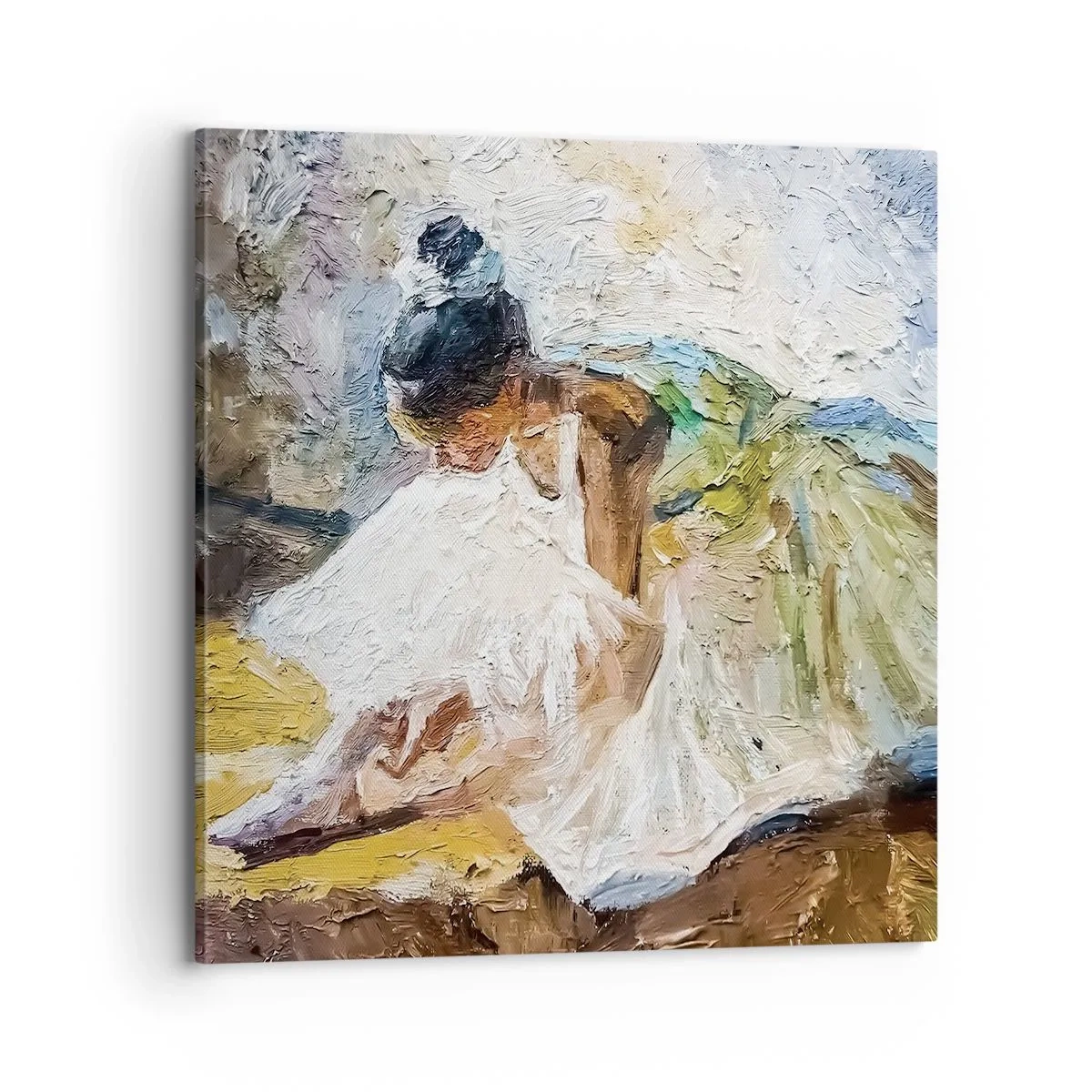 Bild auf Leinwand - Leinwandbild - Aus einem Gemälde von Degas - 70x70 cm