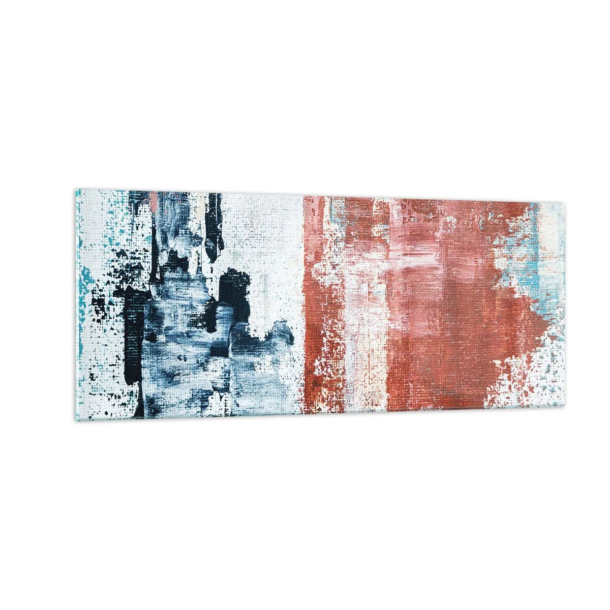 Glasbild - Bild auf glas - Fünfzig-Fünfzig abstrakt - 100x40 cm