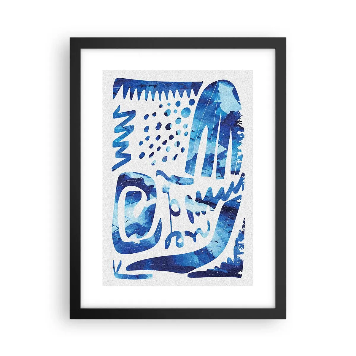 Poster in einem schwarzem Rahmen - Zurück zu den Wurzeln - 30x40 cm