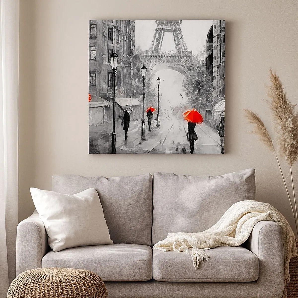 Bild auf Leinwand - Leinwandbild - Alle Wege führen zu ihr - 30x30 cm