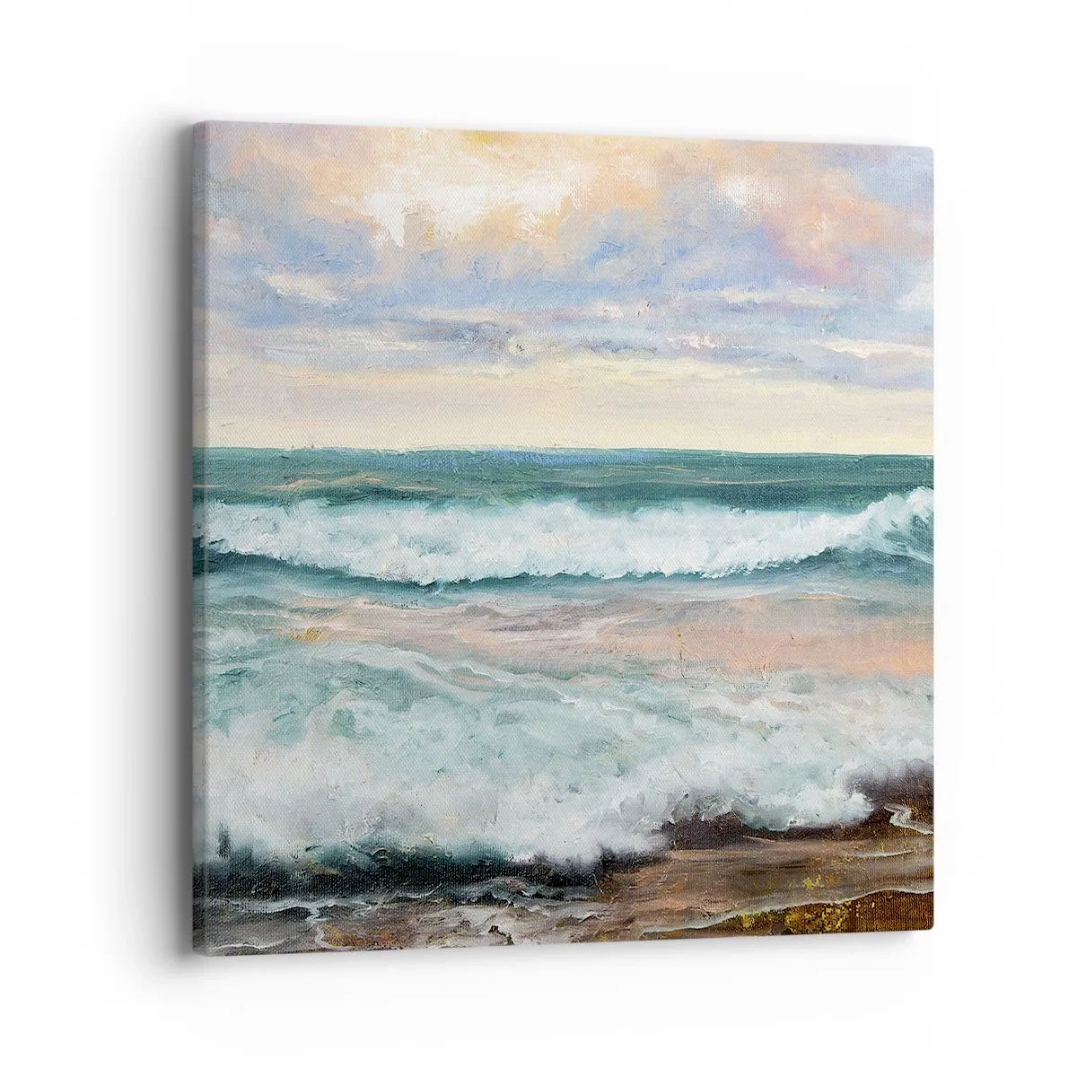 Bild auf Leinwand - Leinwandbild - Hier werden Sie Ihre Seele baumeln lassen - 40x40 cm